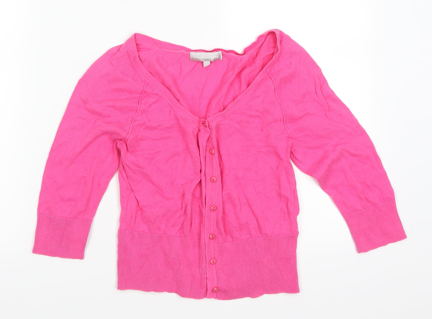 Red Herrint Womens Pink   Cardigan Jumper Size 10