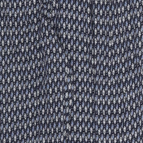 NEXT Womens Blue Geometric  Trousers  Size 12 L26 in