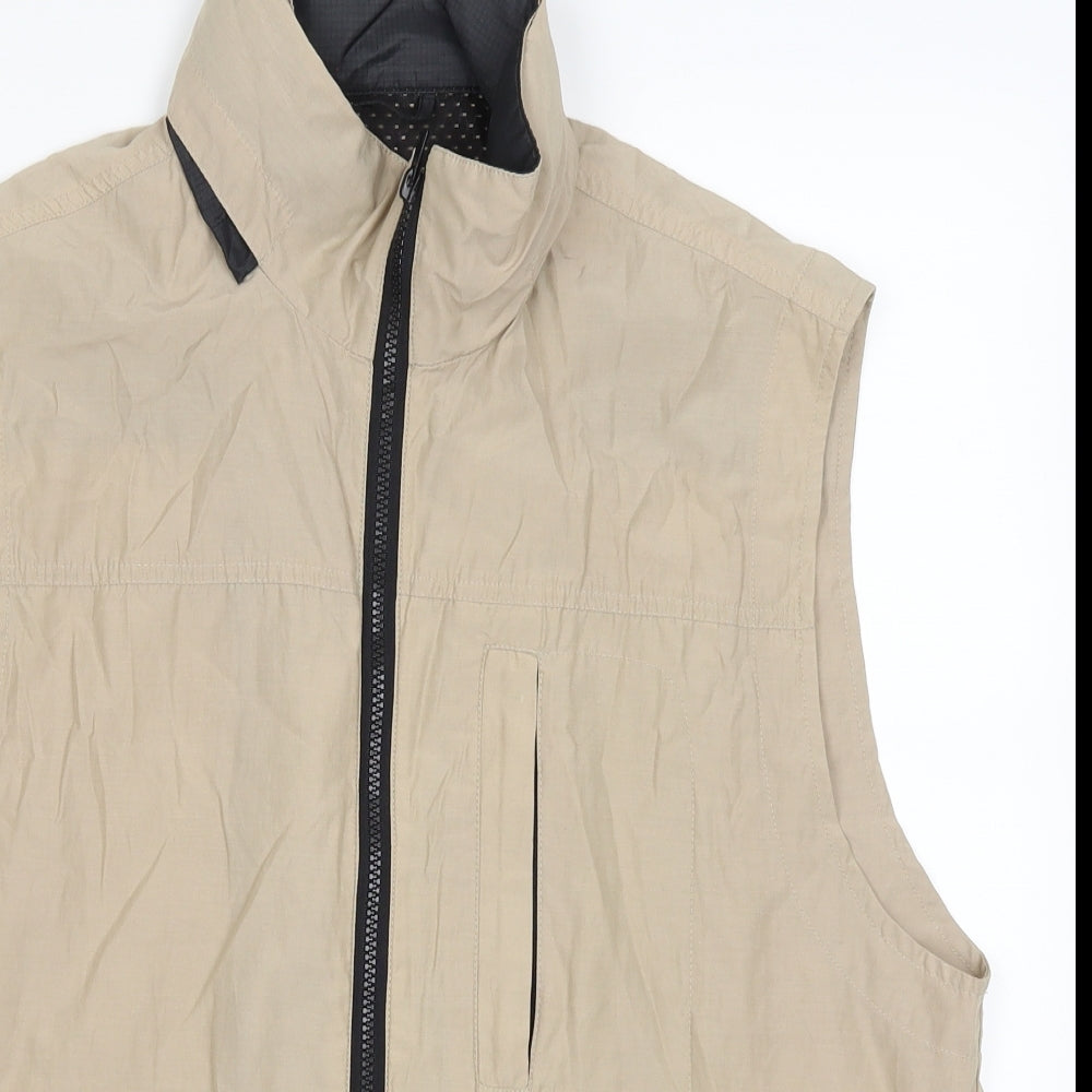 Preworn Mens Beige   Gilet Coat Size M