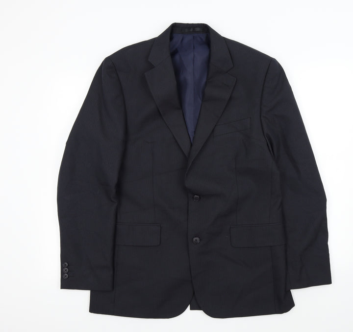 F&F Mens Blue   Jacket Suit Trousers Size 40