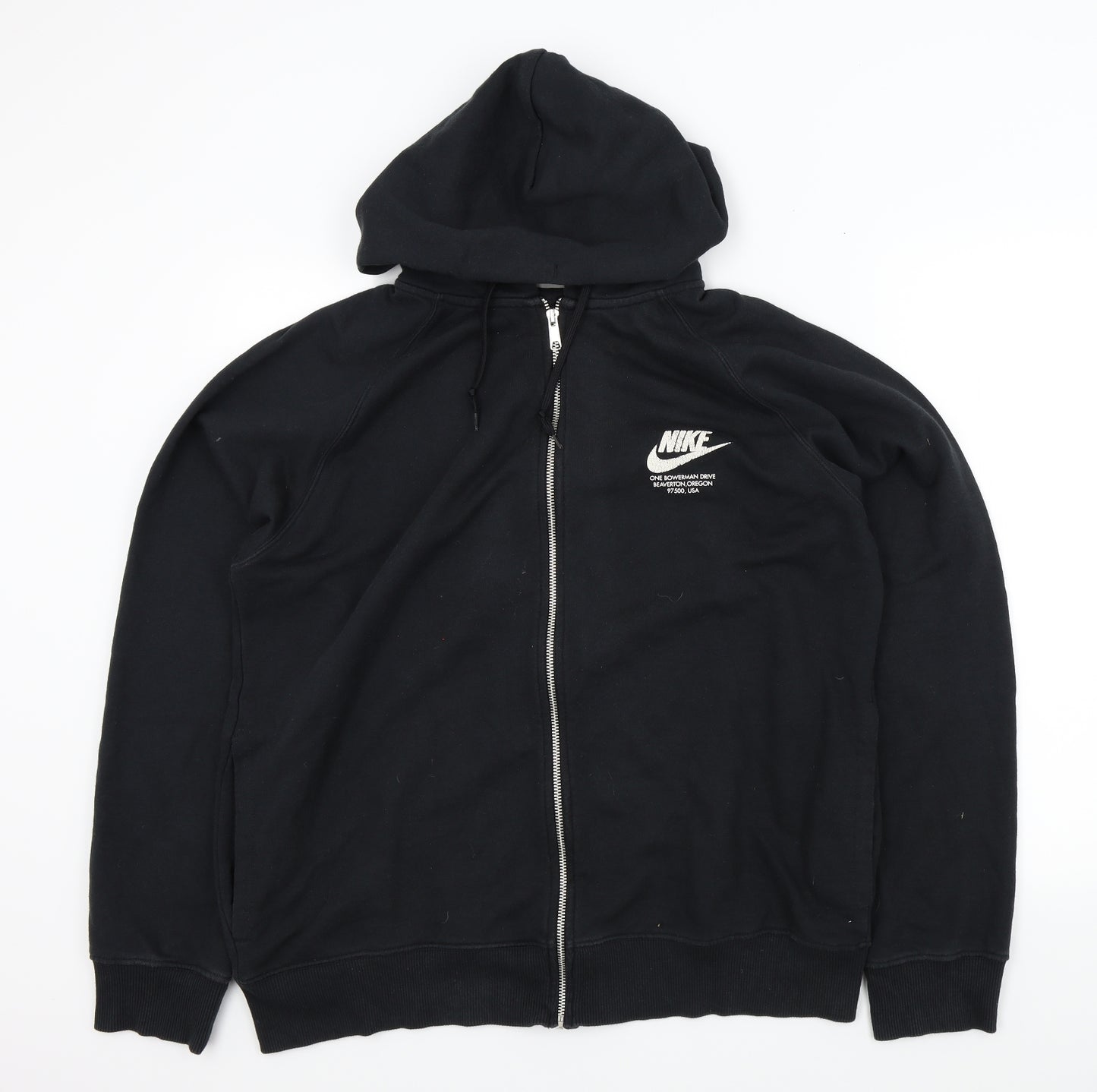 Nike Mens Black   Full Zip Hoodie Size XL