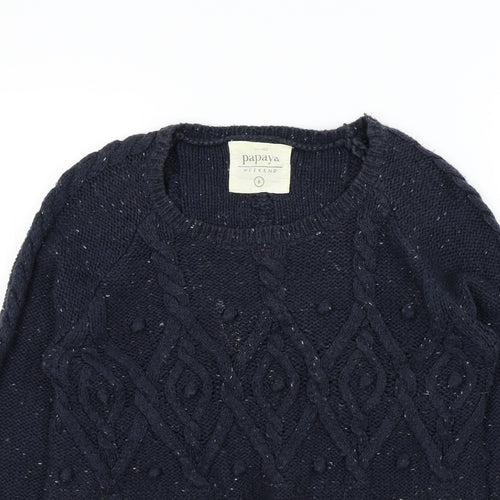 Papaya Womens Blue   Pullover Jumper Size 8