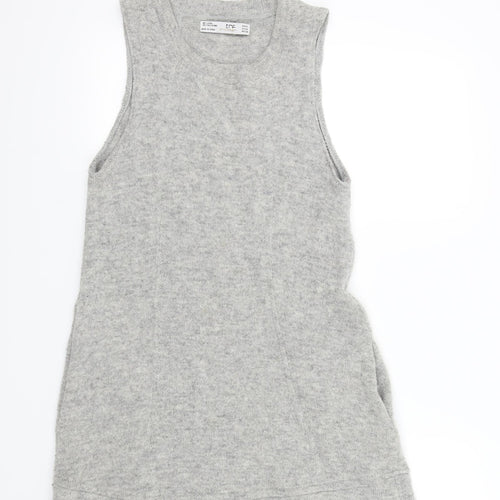 Trf Womens Grey Colourblock  A-Line  Size M