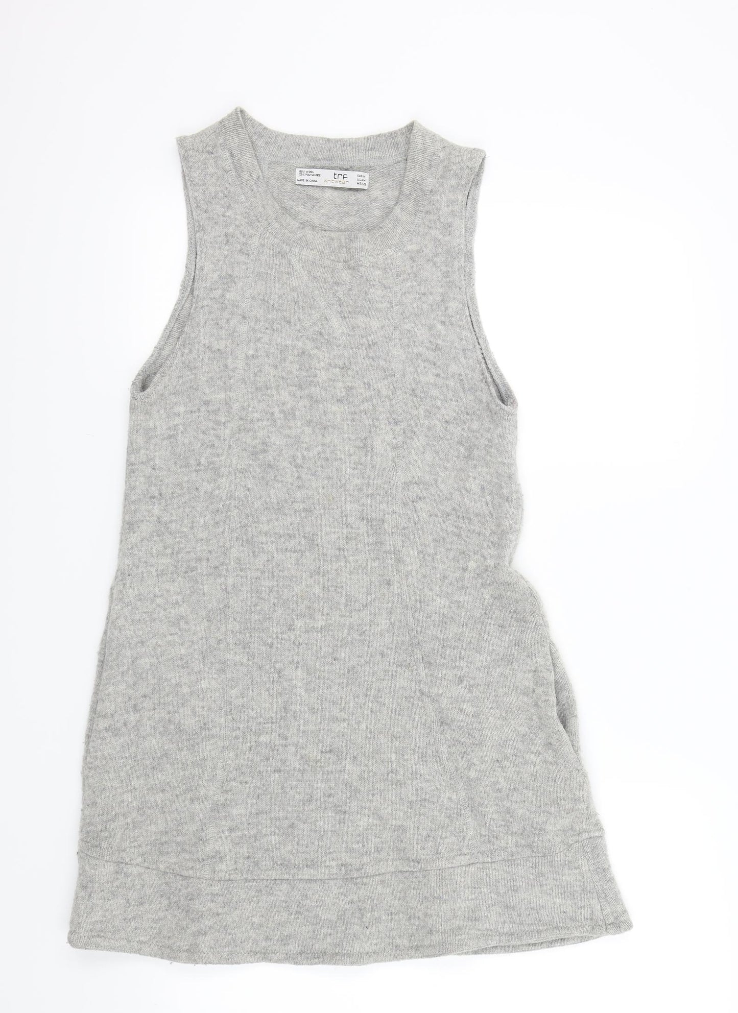 Trf Womens Grey Colourblock  A-Line  Size M
