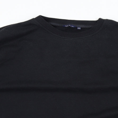 Easy Mens Black   Pullover Jumper Size 2XL