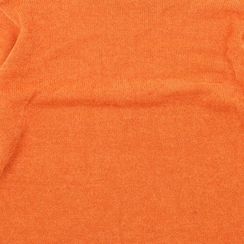 lyn Womens Orange   Pullover Jumper Size XL  - Frill Detail