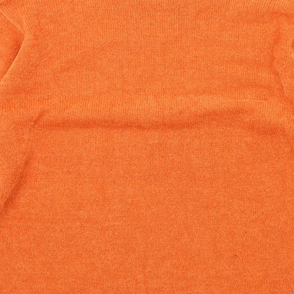 lyn Womens Orange   Pullover Jumper Size XL  - Frill Detail