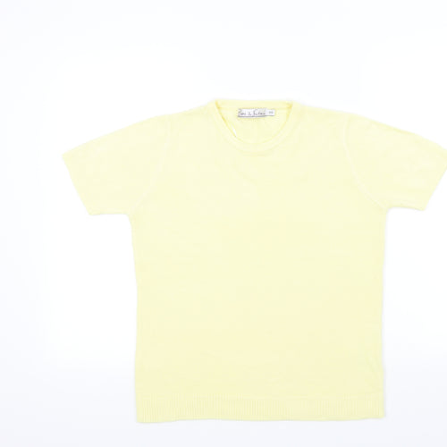 Pure & Natural Womens Yellow   Pullover Jumper Size 10