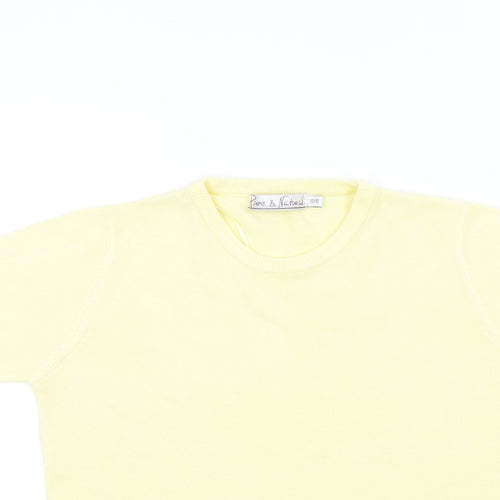 Pure & Natural Womens Yellow   Pullover Jumper Size 10