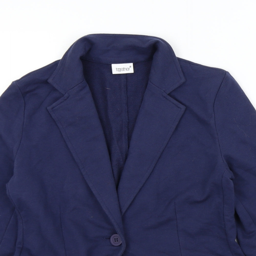 Together Womens Blue   Jacket  Size S