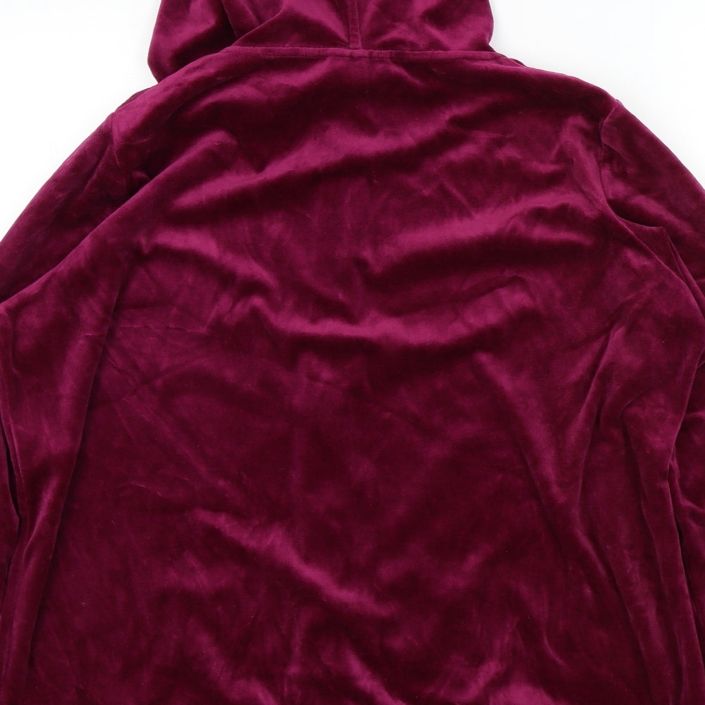 Papaya Womens Pink   Full Zip Hoodie Size 20