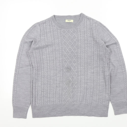 Papaya Womens Grey   Henley Jumper Size 10