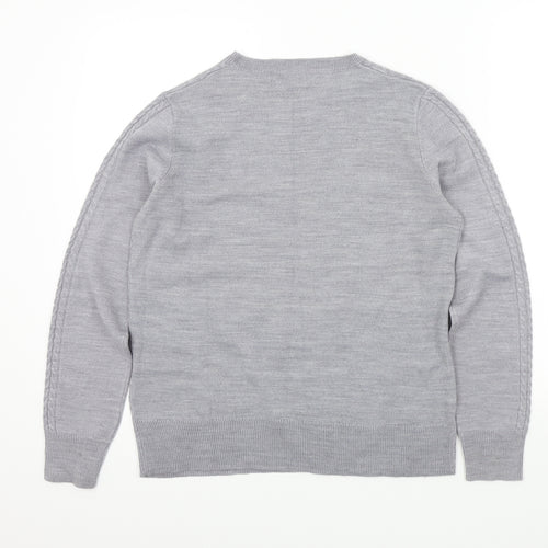 Papaya Womens Grey   Henley Jumper Size 10