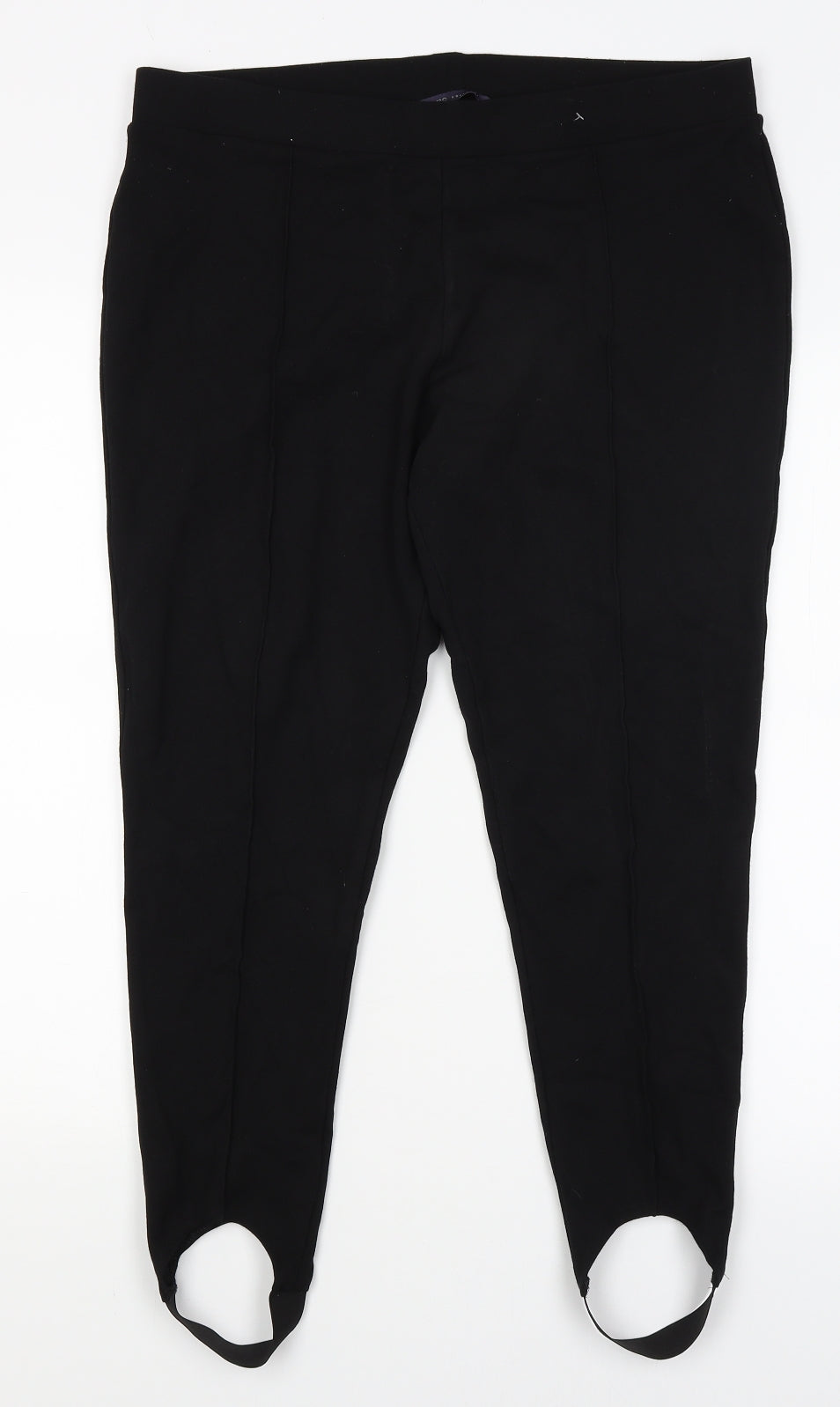 M&S Womens Black   Trousers  Size 16 L23 in
