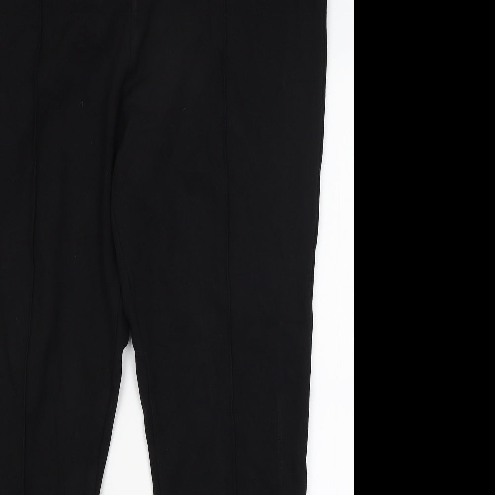 M&S Womens Black   Trousers  Size 16 L23 in