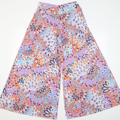 Coco Bianco Womens Multicoloured Paisley  Trousers  Size M L29 in