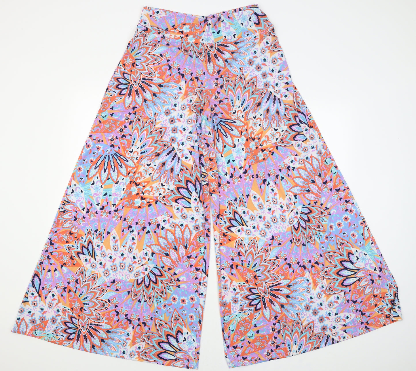Coco Bianco Womens Multicoloured Paisley  Trousers  Size M L29 in