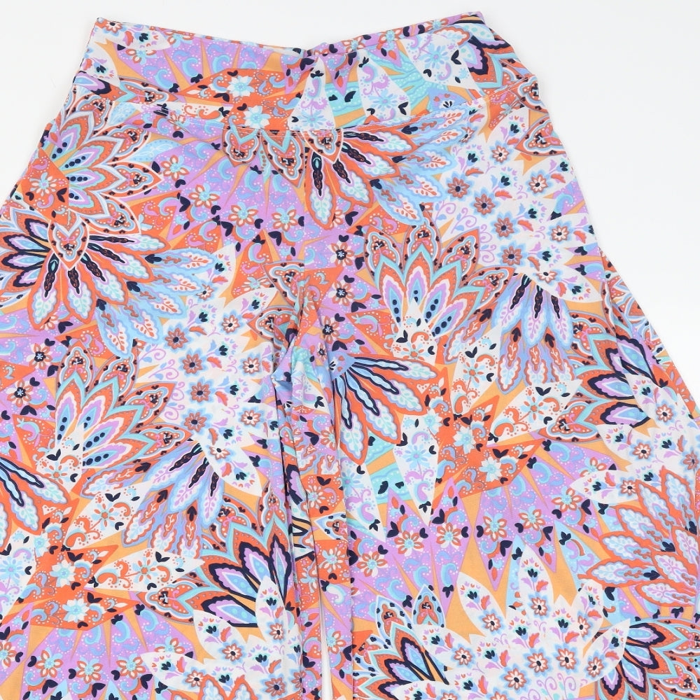 Coco Bianco Womens Multicoloured Paisley  Trousers  Size M L29 in