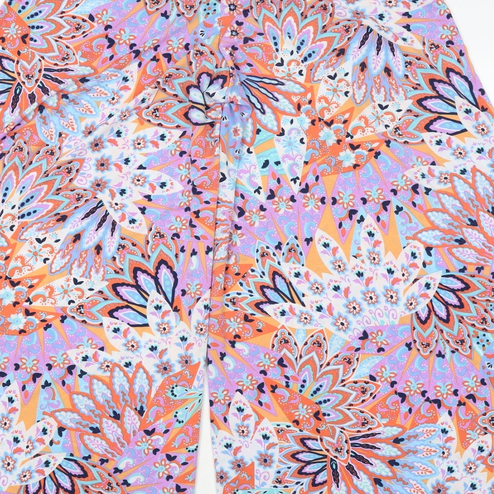 Coco Bianco Womens Multicoloured Paisley  Trousers  Size M L29 in