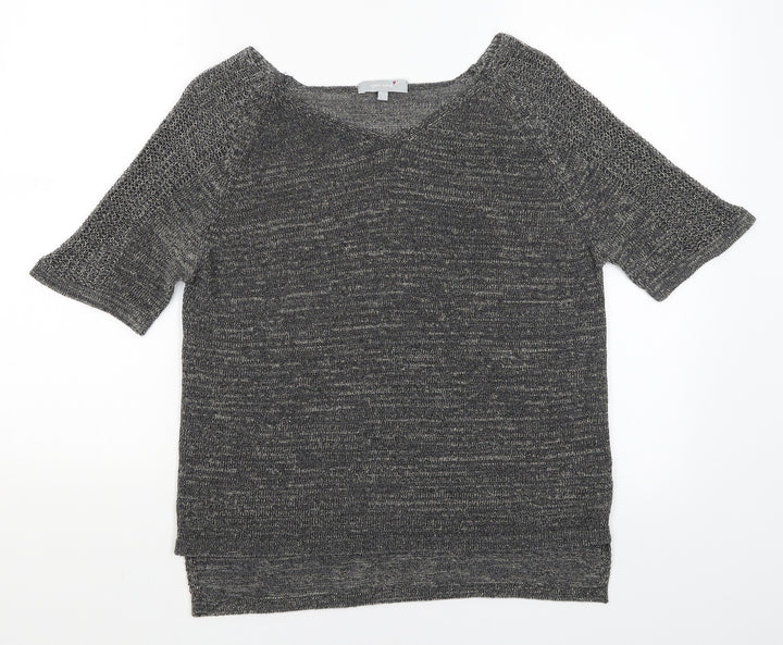 Per Una Womens Grey Basic T-Shirt Size S