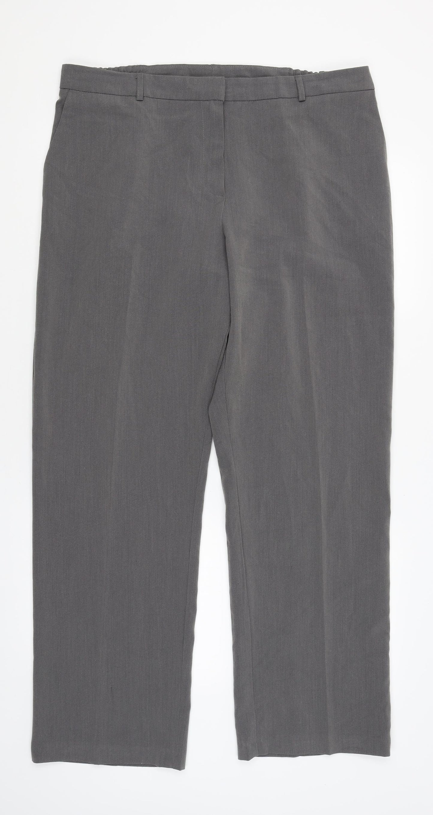 Special Collection Womens Grey   Dress Pants Trousers Size 18 L30 in