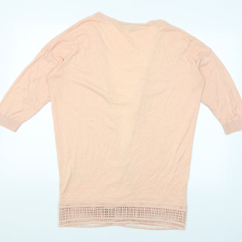Dorothy Perkins Womens Pink   Wrap Jumper Size 16