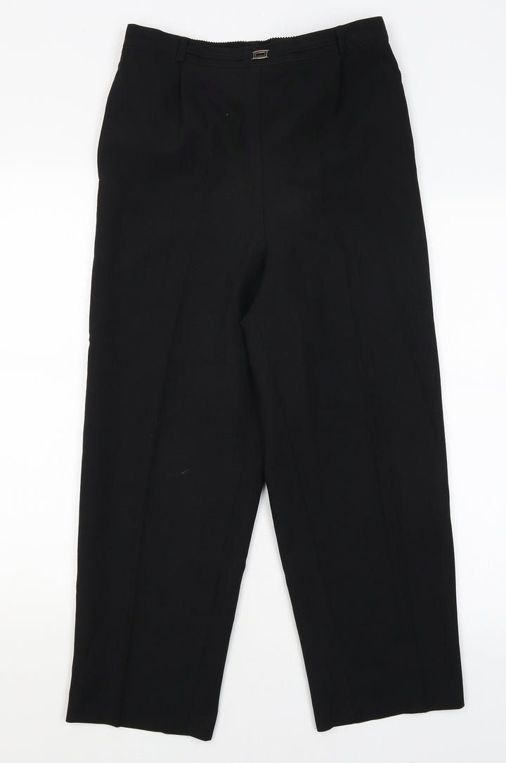 BM Womens Black Trousers Size 10 L24.5 in