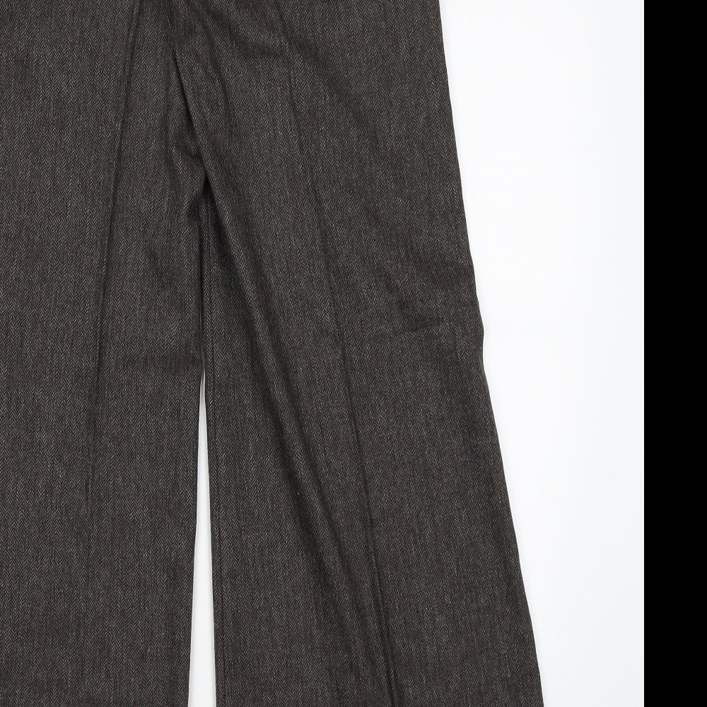 Cue Womens Grey   Trousers  Size 10 L31 in