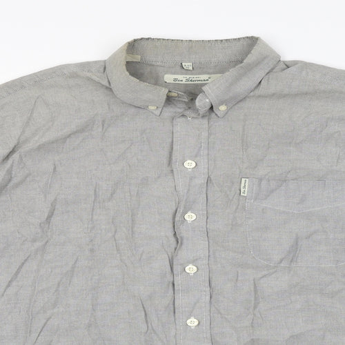 Ben Sherman Mens Grey    Dress Shirt Size 16.5