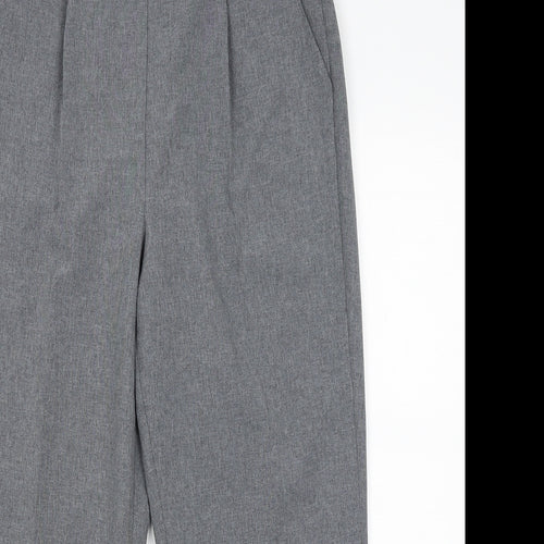 Bonmarche Womens Grey   Cropped Trousers Size 10 L22.5 in