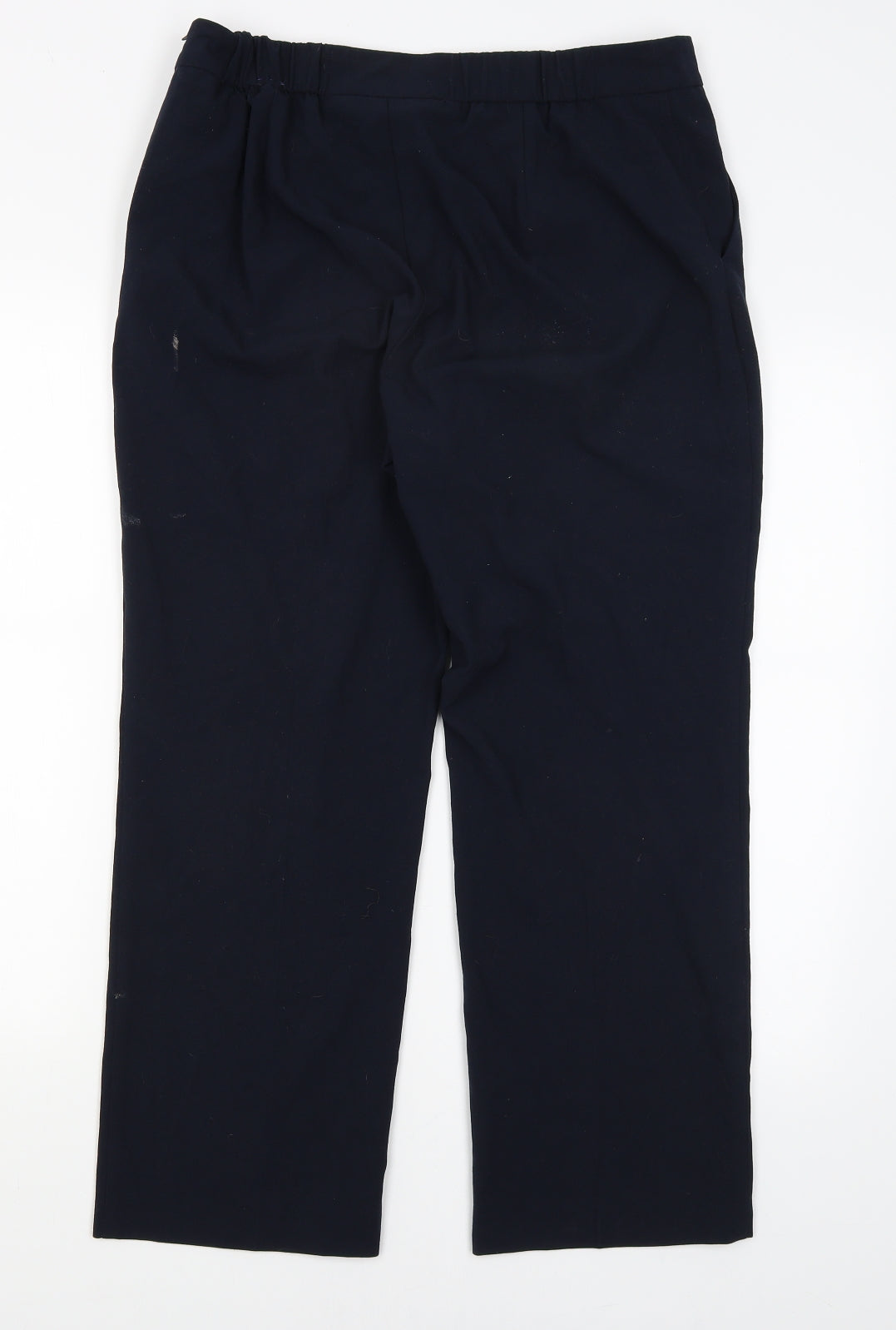 M&S Womens Blue   Dress Pants Trousers Size 14 L26 in