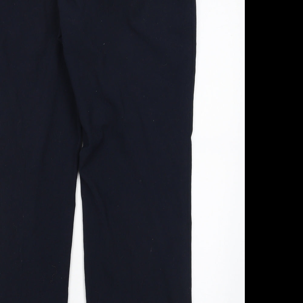 M&S Womens Blue   Dress Pants Trousers Size 14 L26 in