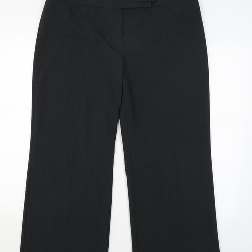 M&S Womens Black   Dress Pants Trousers Size 16 L25 in