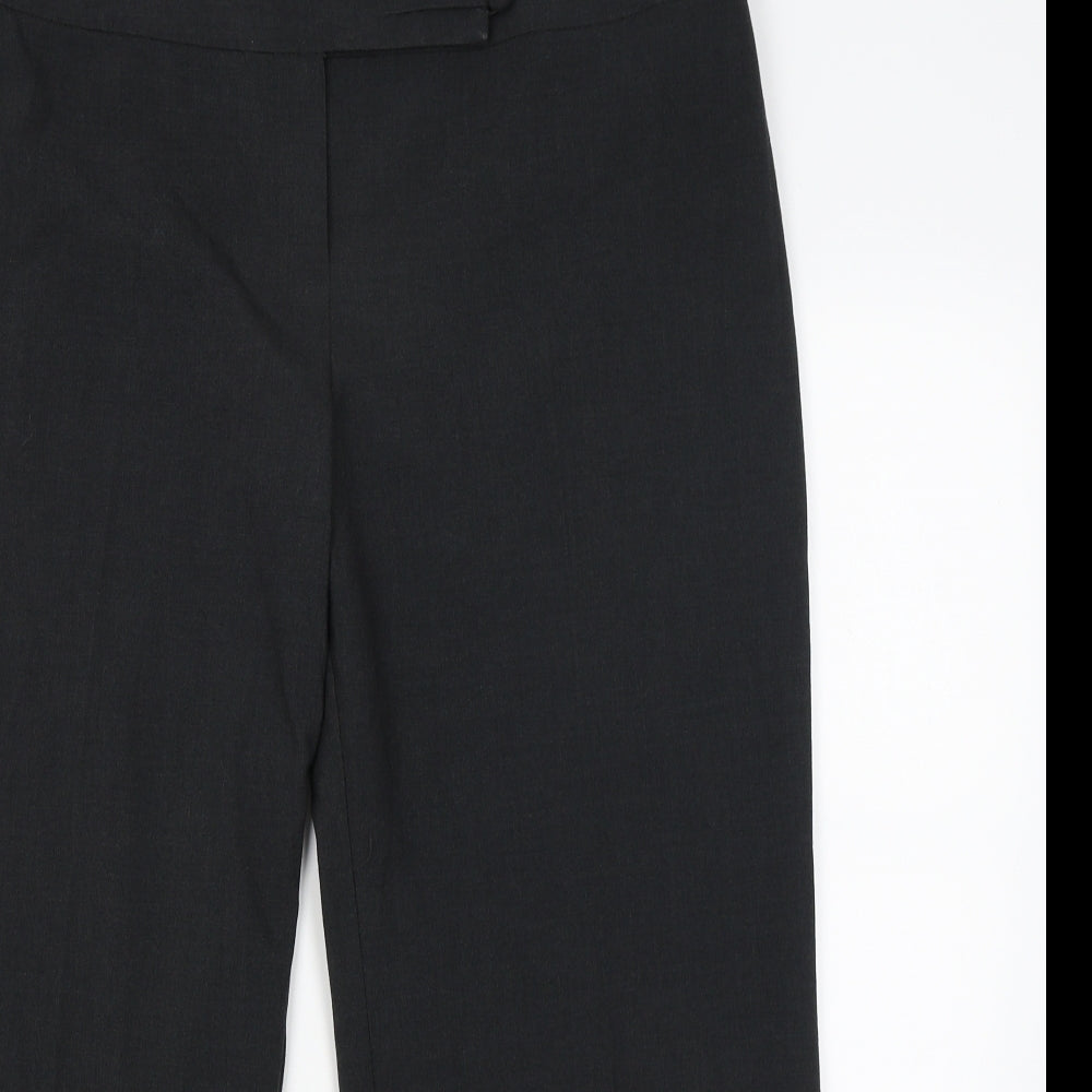 M&S Womens Black   Dress Pants Trousers Size 16 L25 in