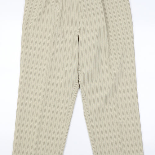 Classics Womens Beige Striped  Trousers  Size 20 L29 in