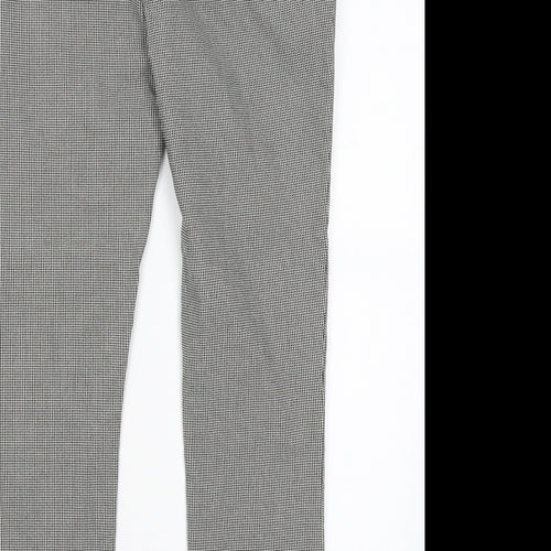 TU Womens Green Houndstooth  Trousers  Size 16 L27 in