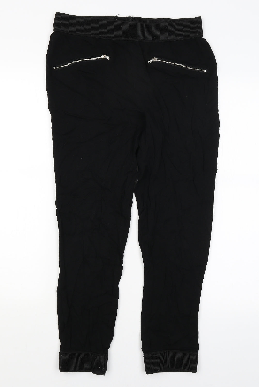 Zara Womens Black   Capri Trousers Size M L24 in