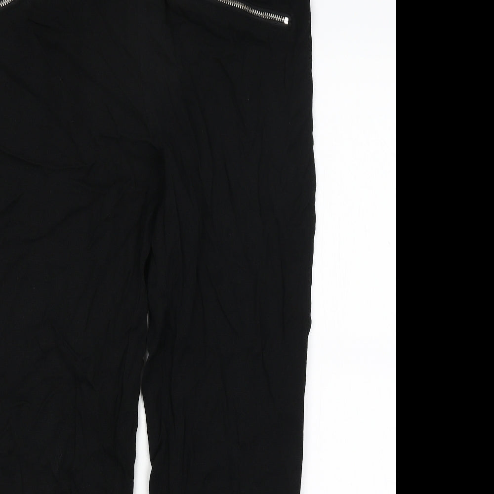 Zara Womens Black   Capri Trousers Size M L24 in