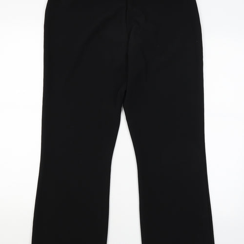Xe Womens Black   Capri Trousers Size 16 L26 in