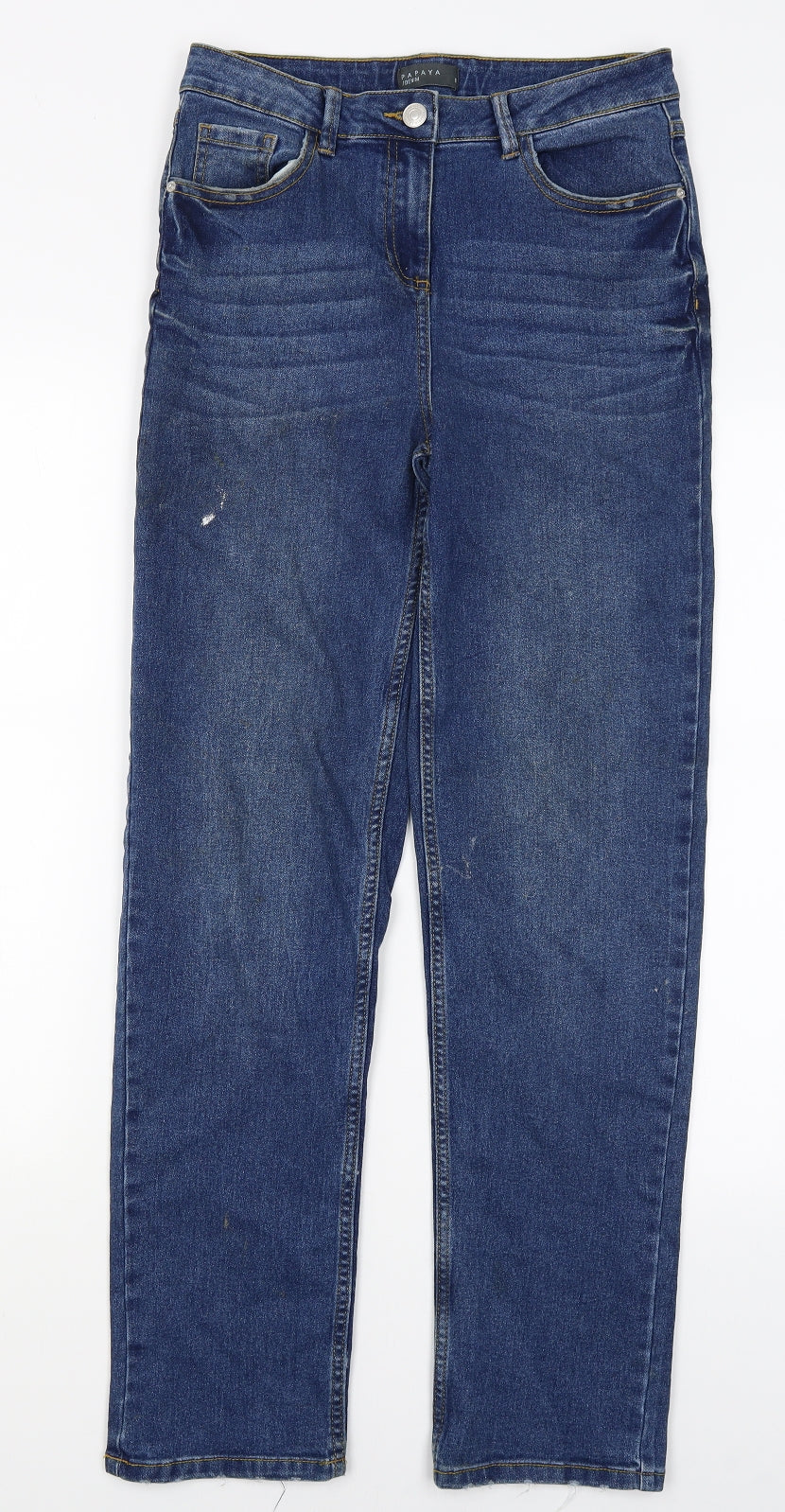 Papaya Womens Blue   Straight Jeans Size 8 L29 in