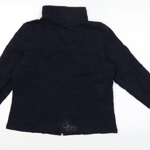 M&S Womens Blue   Full Zip Jumper Size 16