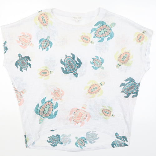 Apricot Womens White   Basic T-Shirt Size M  - Turtles