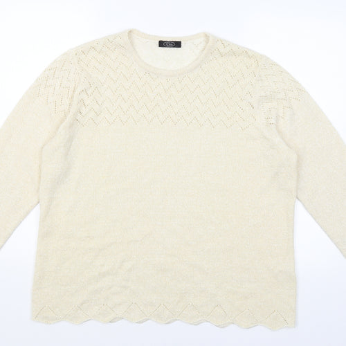 BM Womens Gold   Pullover Jumper Size L
