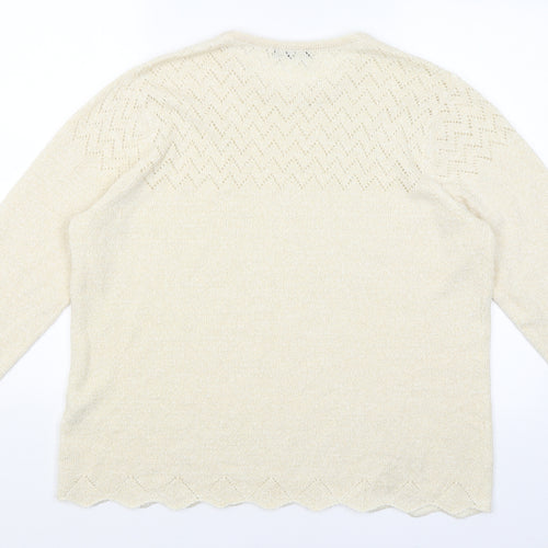 BM Womens Gold   Pullover Jumper Size L