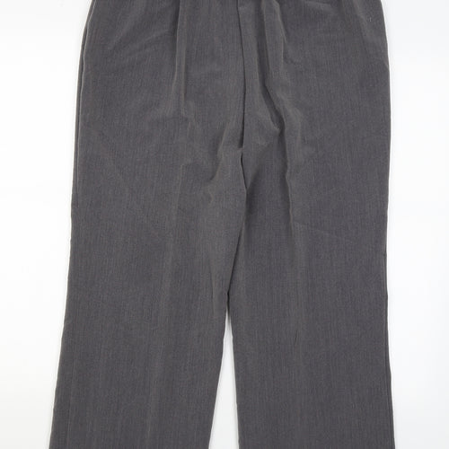 Preworn Womens Grey   Dress Pants Trousers Size 16 L25.5 in