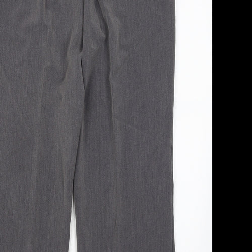 Preworn Womens Grey   Dress Pants Trousers Size 16 L25.5 in