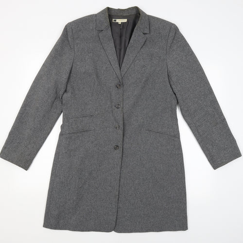 Classic Woman Womens Grey   Jacket Blazer Size 14