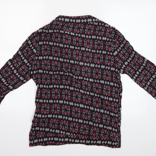New Look Womens Blue Paisley  Cardigan Jumper Size 12