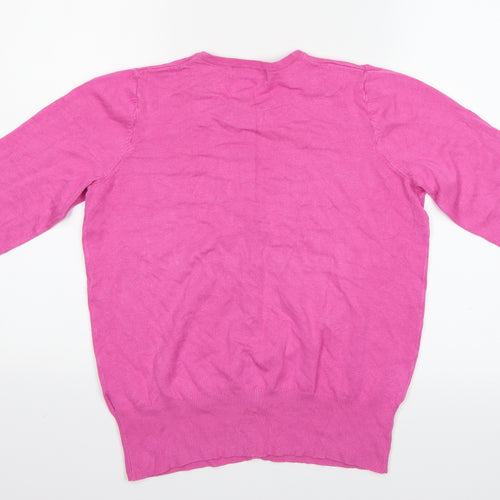 Marks and Spencer Womens Pink   Cardigan Jumper Size 12