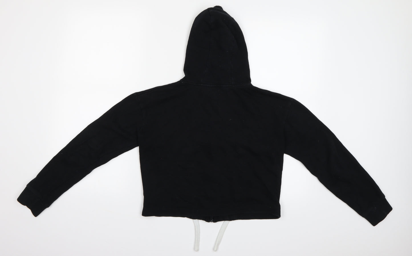 miss evie Girls Black   Full Zip Hoodie Size 11-12 Years  - Cropped